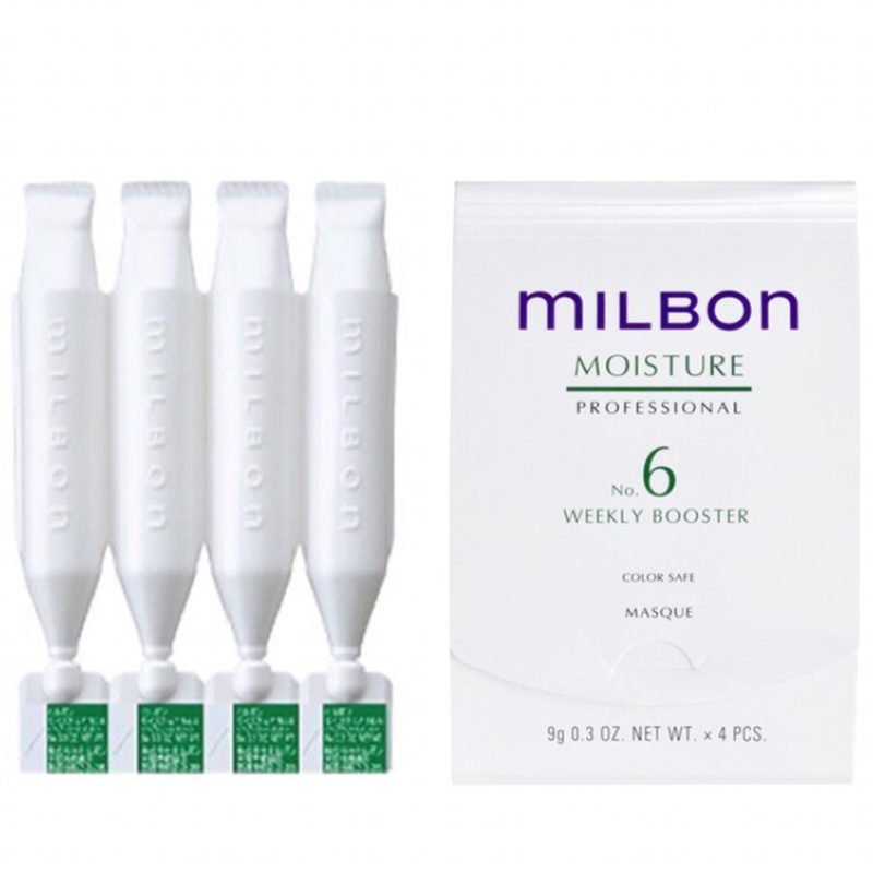 Kem dưỡng Milbon Moisture No.6 phục hồi cấp ẩm 4x9g
