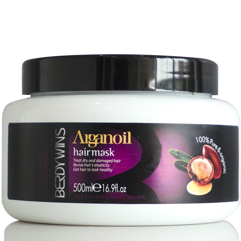 Hấp dầu Berdywins phục hồi tóc (dạng hủ) argan oil 500ml