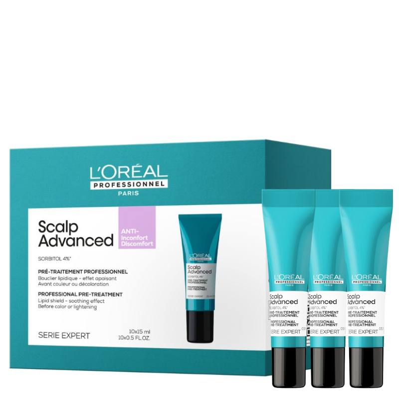 Kem bảo vệ da đầu L'oreal Scalp Advanced trong các dịch vụ kỹ thuật Anti Inconfort Discomfort 10x15ML