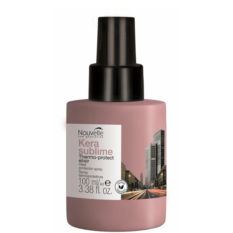 Serum Keratin Nouvelle bảo vệ tóc khỏi nhiệt và dưỡng tóc Thermo Protector Elixir 100ml