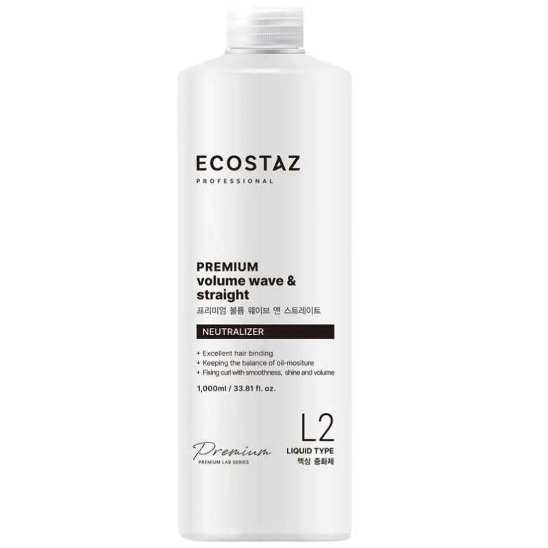 Dung dịch dập uốn tóc Ecostaz Volume Wave & Straight Premium Neutralizer 1000ml