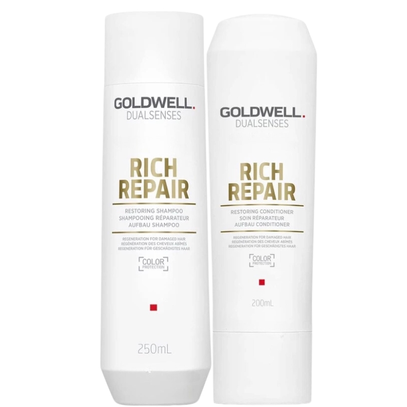 GỘI XẢ GOLDWELL RICH REPAIR CHỮA TRỊ TÓC HƯ TỔN 250ML