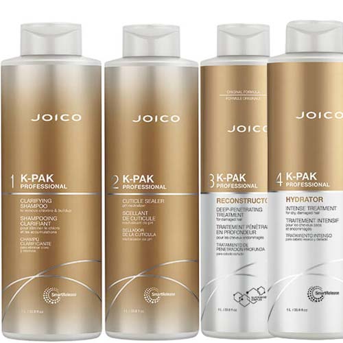 BỘ PHỤC HỒI 4 BƯỚC JOICO K_PAK HAIR REPAIR SYTEM 1000ML BỘ PHỤC HỒI 4 BƯỚC JOICO K_PAK HAIR REPAIR SYTEM 1000ML