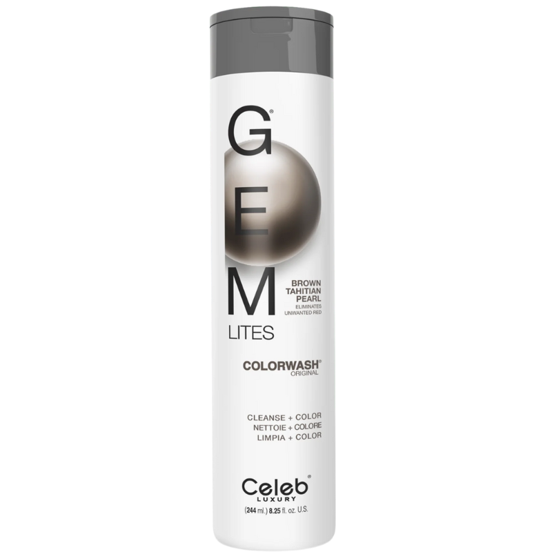 DẦU GỘI CELEB GEM LITES BROWN TAHITIAN DÀNH CHO TÓC MÀU NÂU ĐẬM VÀ ĐEN 244ML DẦU GỘI CELEB GEM LITES BROWN TAHITIAN DÀNH CHO TÓC MÀU NÂU ĐẬM VÀ ĐEN 244ML