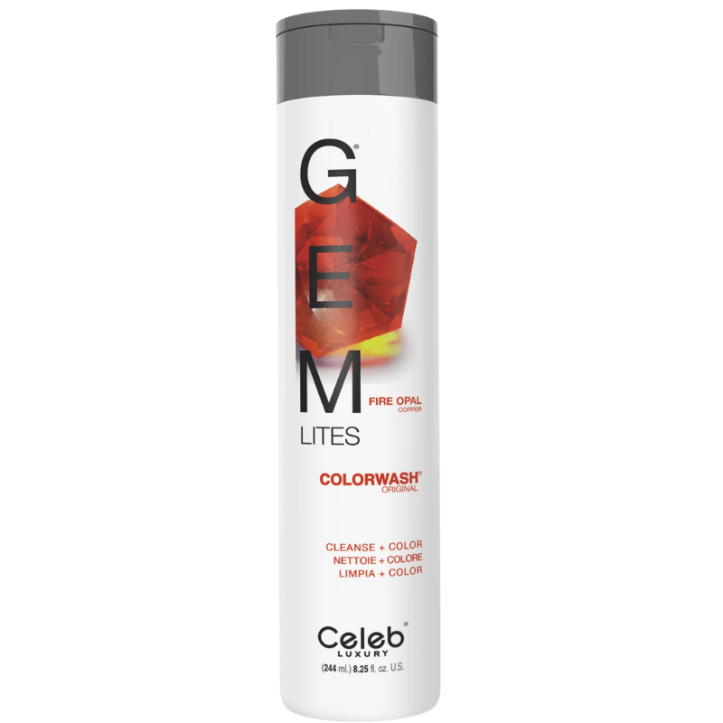 DẦU GỘI CELEB GEM LITES FIRE OPAL DÀNH CHO TÓC CAM ĐỎ 244ML DẦU GỘI CELEB GEM LITES FIRE OPAL DÀNH CHO TÓC CAM ĐỎ 244ML