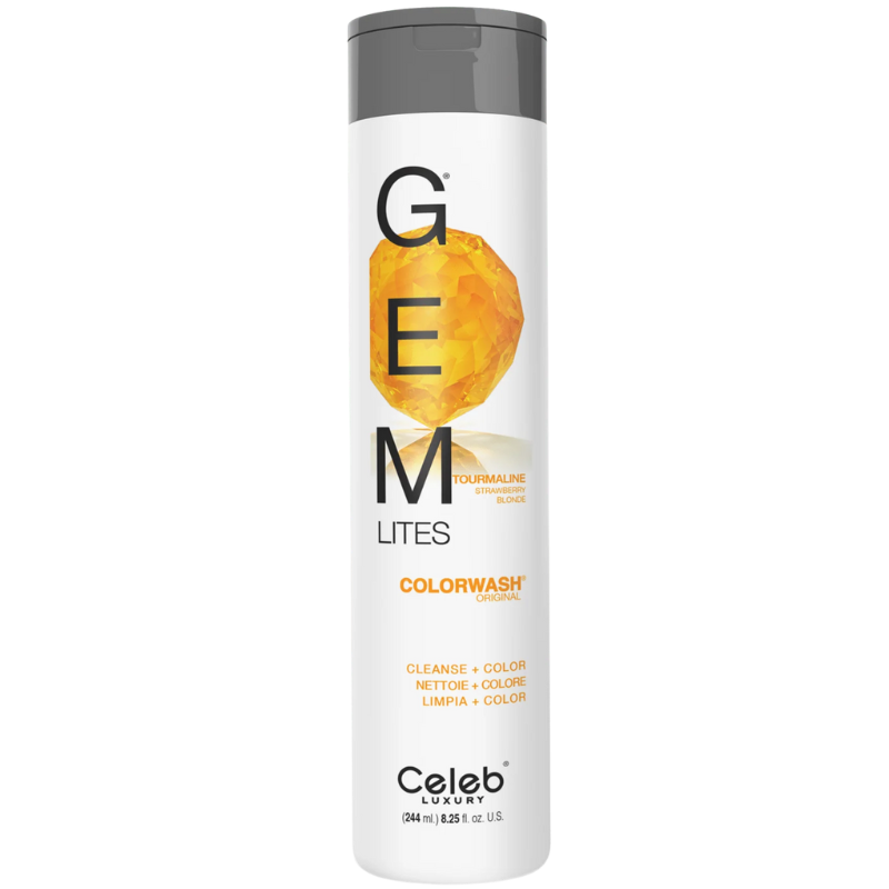 DẦU GỘI CELEB GEM LITES TOURMALINE STRAWBERRY DÀNH CHO TÓC NÂU VÀNG 244ML DẦU GỘI CELEB GEM LITES TOURMALINE STRAWBERRY DÀNH CHO TÓC NÂU VÀNG 244ML