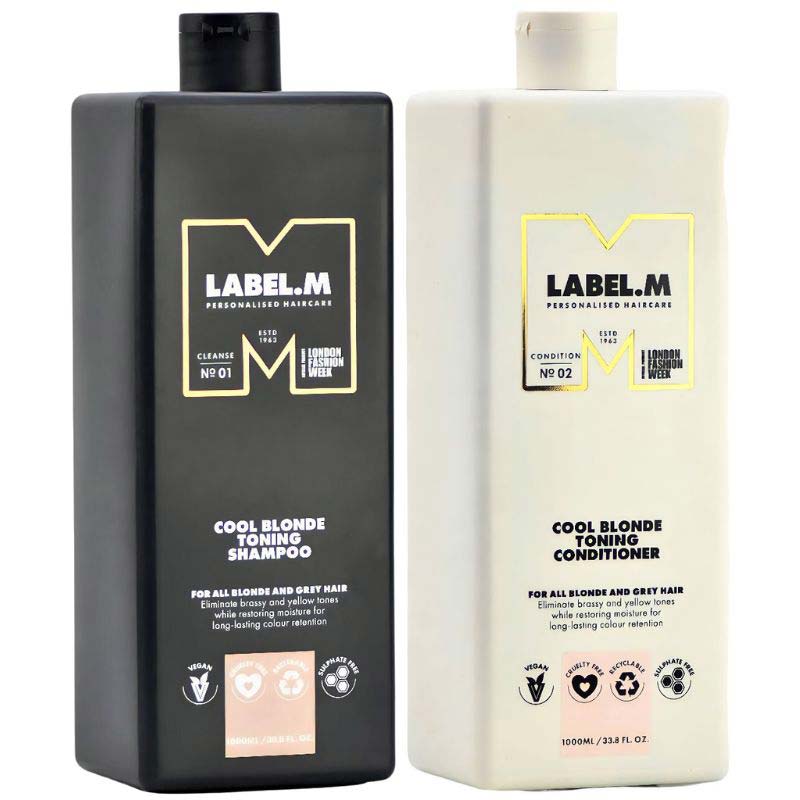 DẦU GỘI XÃ DÀNH CHO TÓC BẠCH KIM LABEL.M COOL BLONDE 1000ML DẦU GỘI XÃ DÀNH CHO TÓC BẠCH KIM LABEL.M COOL BLONDE 1000ML