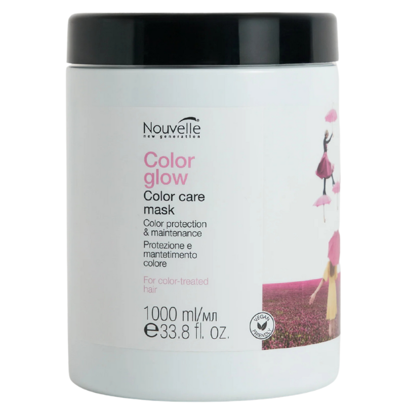 HẤP DẦU NOUVELLE DƯỠNG MÀU TÓC NHUỘM COLOR GLOW MASK 1000ML HẤP DẦU NOUVELLE DƯỠNG MÀU TÓC NHUỘM COLOR GLOW MASK 1000ML