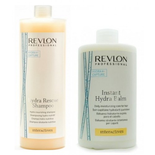 Dầu gội xã phục hồi tóc hư tổn REVLON Hydra Rescue 1250ml + 750ml Dầu gội xã phục hồi tóc hư tổn REVLON Hydra Rescue 1250ml + 750ml