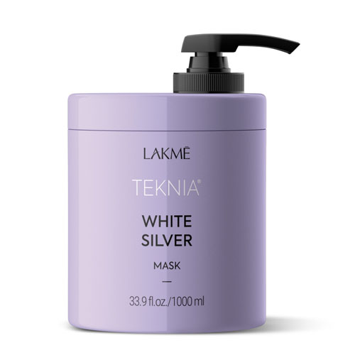 HẤP DẦU GIỮ BÓNG CHO TÓC SÁNG LAKME WHITE SILVER MASK 1000ML HẤP DẦU GIỮ BÓNG CHO TÓC SÁNG LAKME WHITE SILVER MASK 1000ML